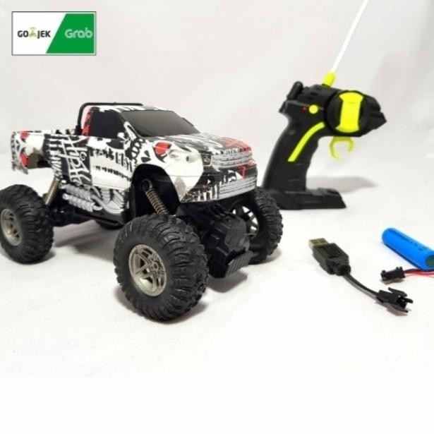 MJ Rc mobil rock crawler model pick up scala 1:18 remote control