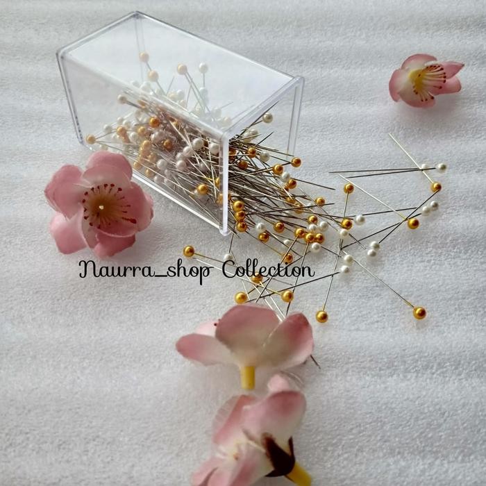 Grosir jarum pentul Premium gold & white anti karat TERMURAH