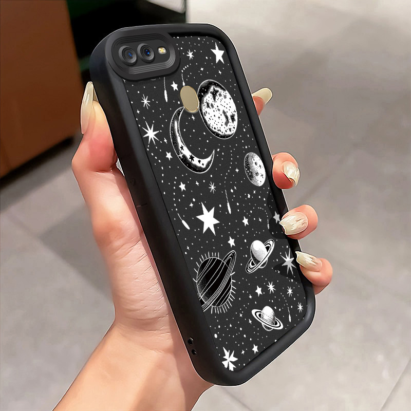 Casing Hp Untuk OPPO A7 OPPO A5s OPPO A12 OPPO A12S A11k Case Planet luar angkasa Cover Softcase Tid