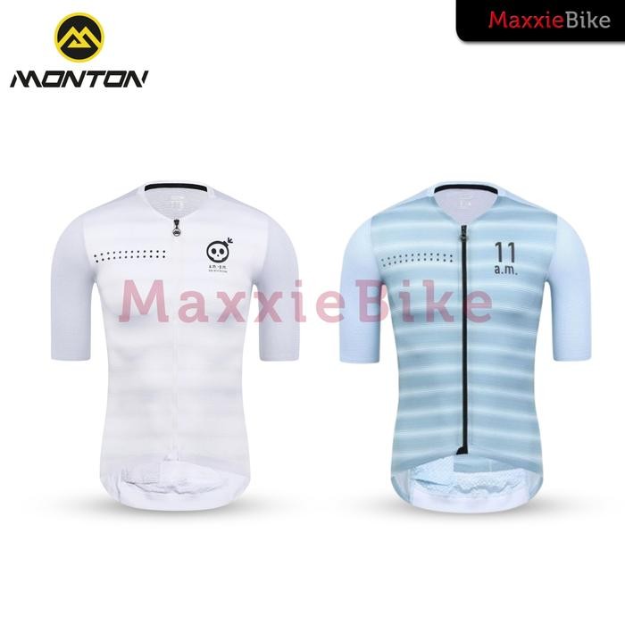 Ready Monton Baju Jersey Sepeda Pria Lengan Pendek AM PM Short Sleeve Cycling Jersey Skull Monton