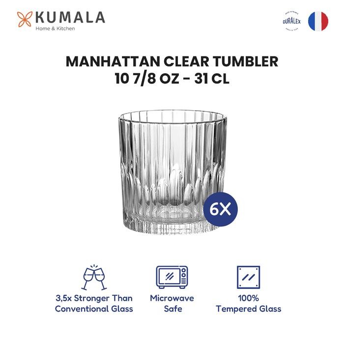 TERMURAH DURALEX Manhattan 310 ml - Gelas Kopi Teh Kaca - Whiskey Coffee Tea Glass Mug READY STOCK