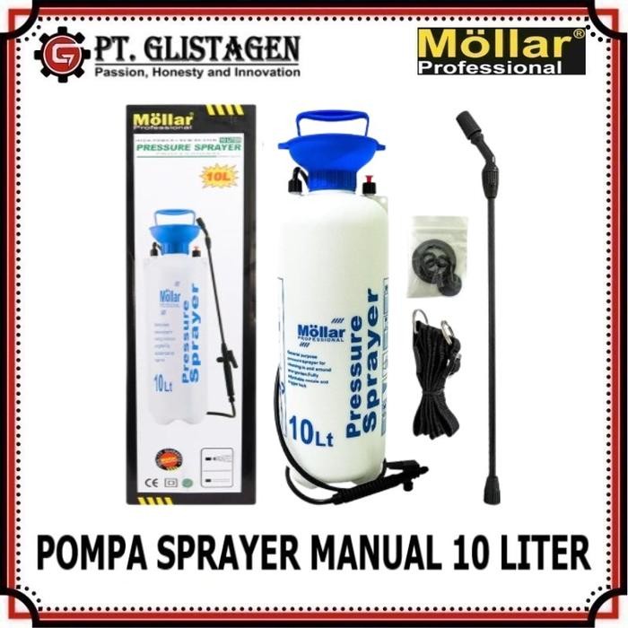 Pressure Sprayer Manual 10L Alat Semprotan Hama Tanaman Disinfektan 10 Liter MOLLAR