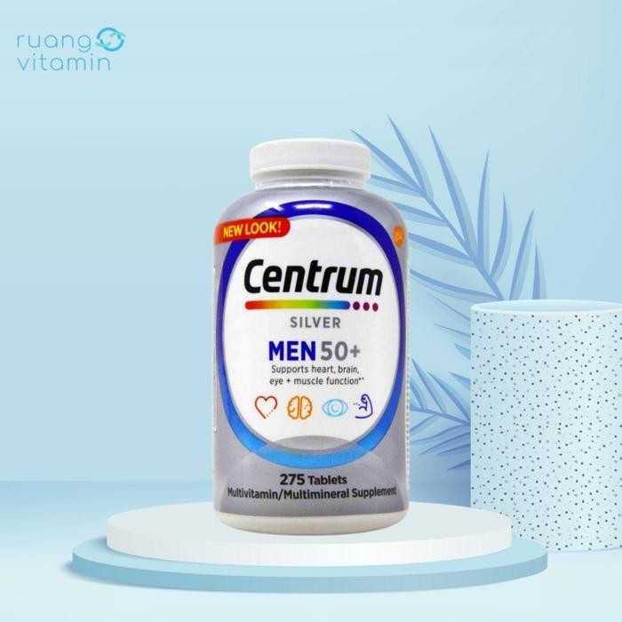 ORIGINAL CENTRUM Silver Men 50+ MULTIVITAMIN/MULTIMINERAL (275 Tablets) Multivitamin