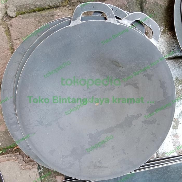Terbaik Wajan Kuali Baja Bulat 50 Cm/Martabak Telor/Kebab/Burger/Roti/Sosis 100% Ori