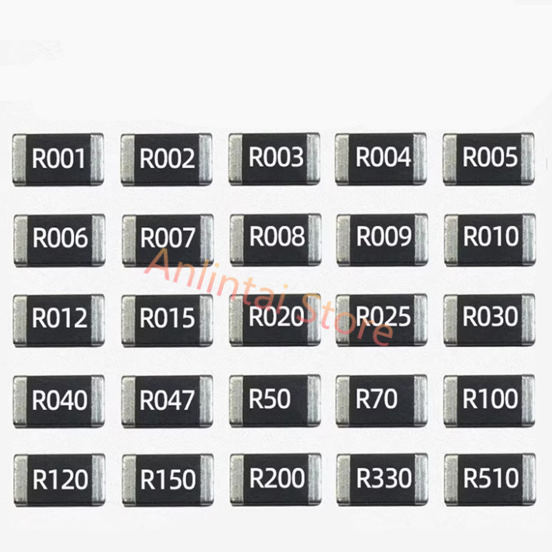 IMPORT 10PCS SMD Sampling Resistor 2512 R001 R002 R005 R006 R010 R015 R020 R025 R050 R070 R100 R120