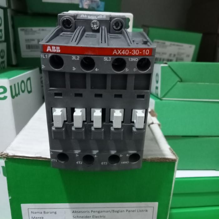 Terbagus Kontaktor Abb Ax40-30-10-80 220V Terlariss 