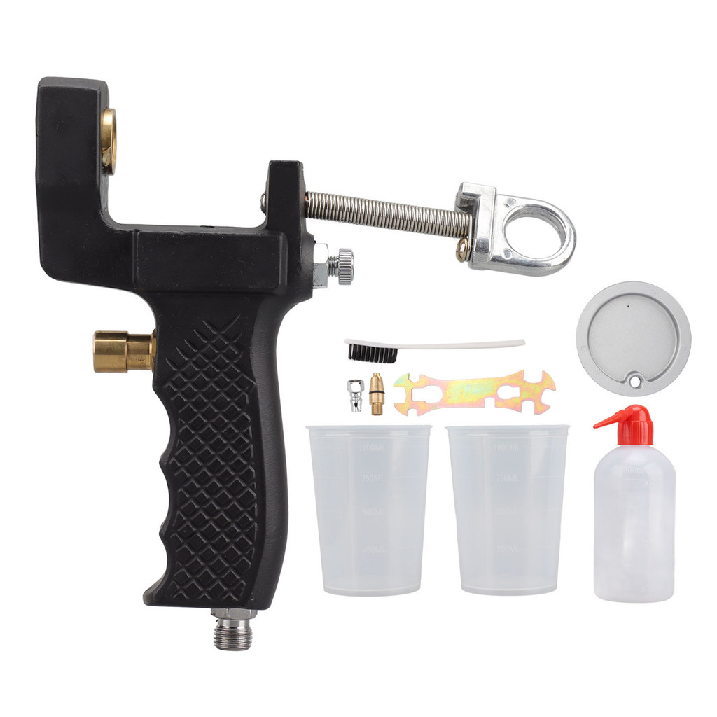 IMPORT Gel Coat Spray Gun Alloy Steel Portable Resin Air Spray Cup Gun with FN5 5/32in Nozzle Large