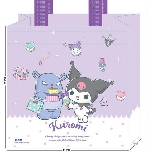 (Lusinan 12Pcs) Tas Spunbond Tali Laminasi Motif Sanrio Lucu Uk. 25X35X8 /25X25X15/ 22X25X9 / Tas
