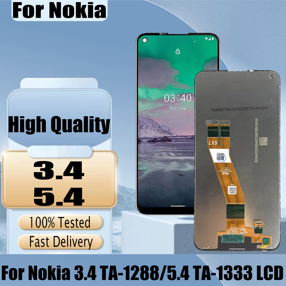 Original For Nokia 3.4 5.4 LCD Display for Nokia TA-1288 TA-1285 TA-1283 LCD Assembly Touch Screen