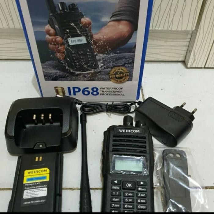 qez7- Ht Weircom Wr 808 Uhf Low 330-400 Mhz Ip 68 Waterproof Original Walkie Talkie