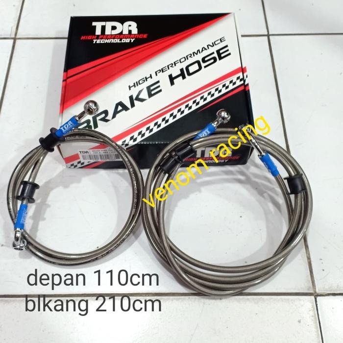 Selang Rem Tdr Set Depan Belakang Nmax 155 Non Abs/ Selang Tdr Nmax