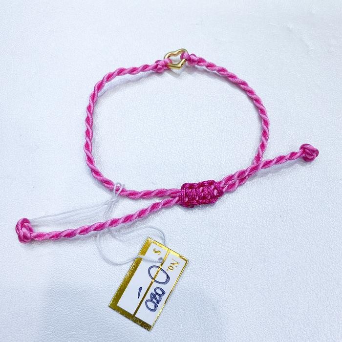 Gelang tali emas Love 24 karat 999% best seller