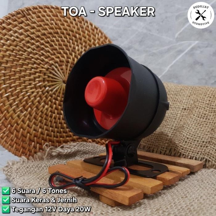 KLAKSON TOA ALARM / SIRINE ALARM MOBIL 6 TONES - 6 SUARA