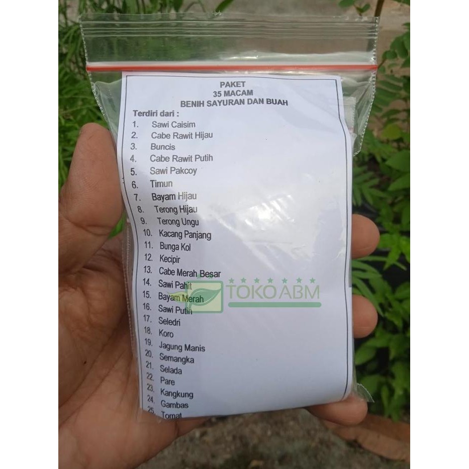 PAKET HEMAT BENIH TANAMAN SAYURAN 35 MACAM BIBIT TANAMAN SAYUR MU