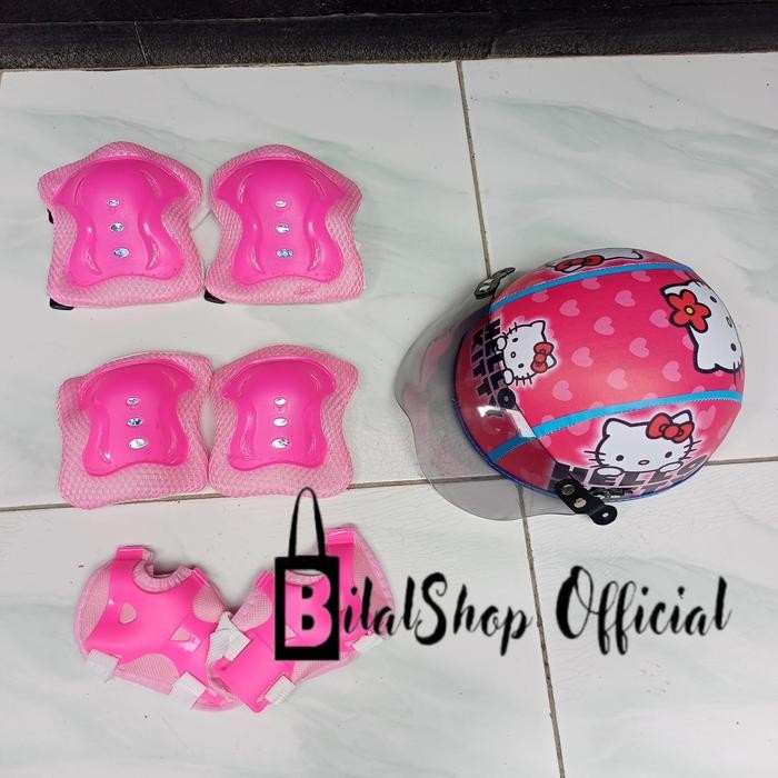 helm sepatu roda / helm anak anak dan deker