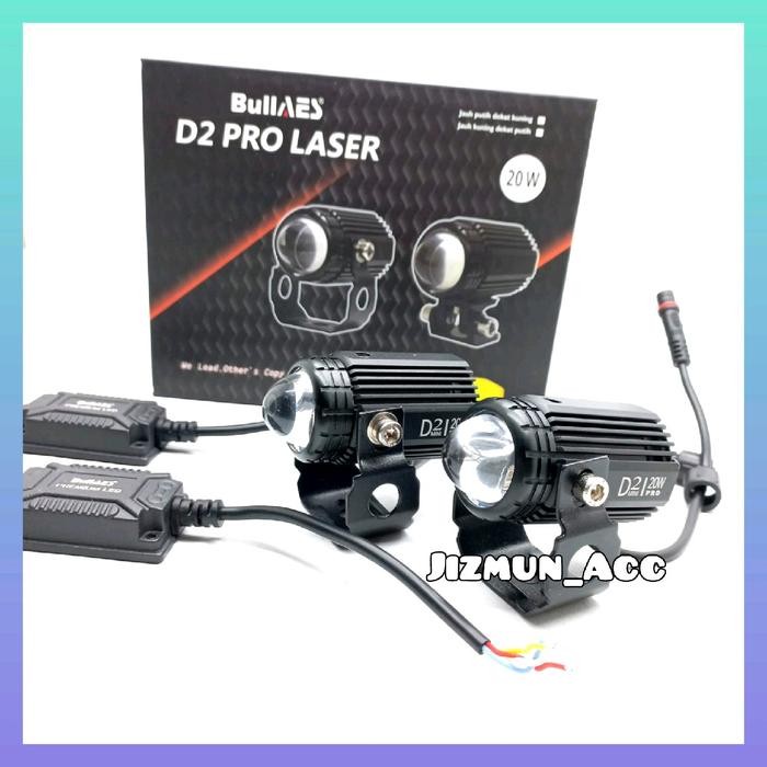 Lampu Tembak Bullaes D2 Pro Laser 20Watt Premium