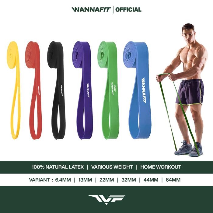 Wannafit Sport - Band Latex Karet Elastis Olahraga Alat Olahraga Rumah