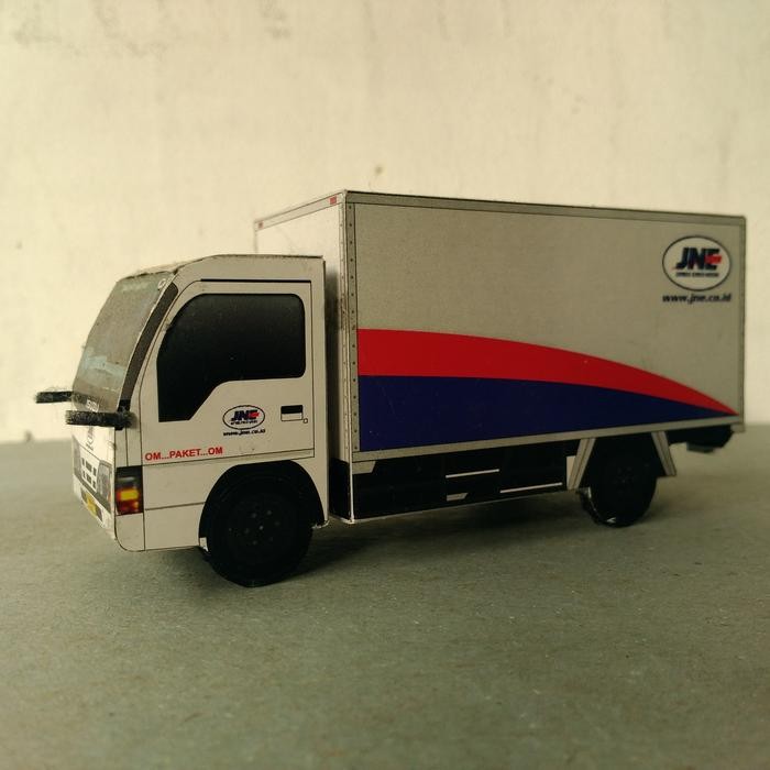 miniatur / papercraft truk box / Elf paket