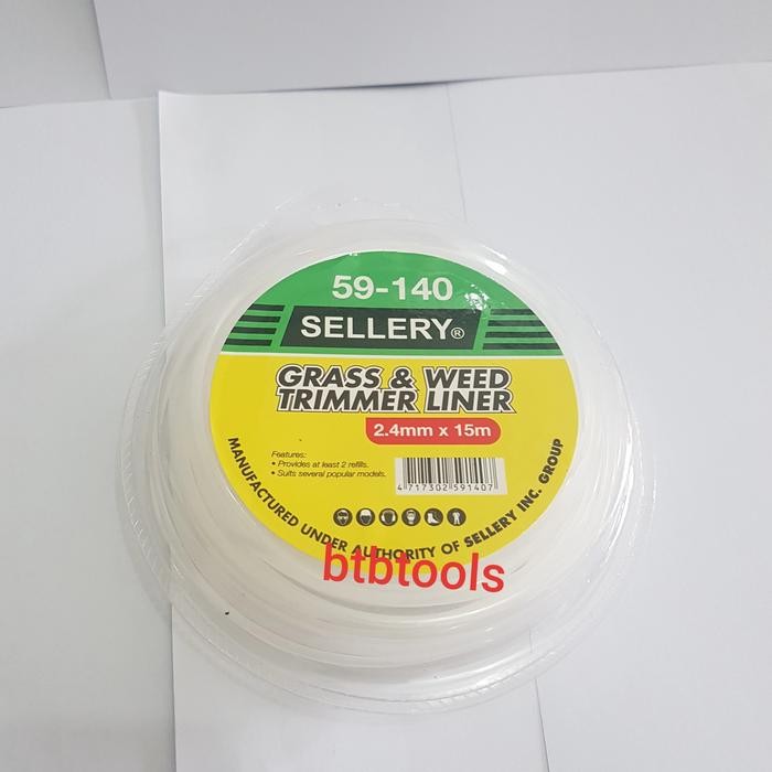 Senar Potong Rumput 2,4mm x 15mm / Grass & Weed Trimmer Liner Sellery
