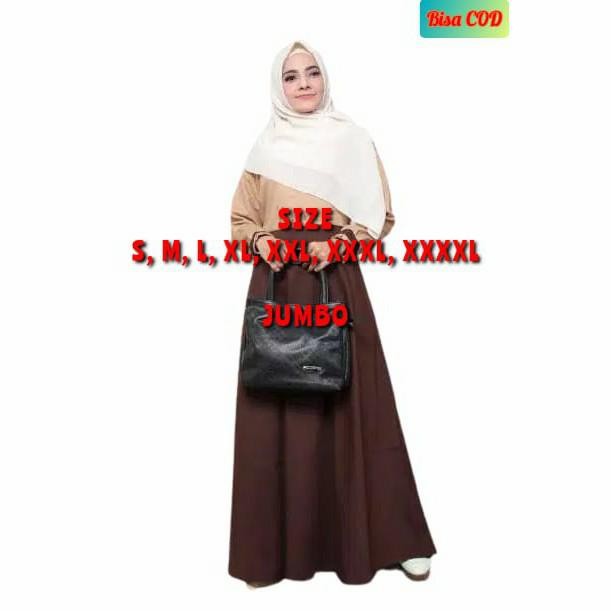 DISKON gamis pramuka syari PNS seragam pramuka seragam guru gamis polos READY STOCK