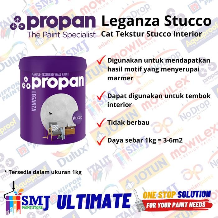Cat Tembok Tekstur Motif Marmer Interior Propan Leganza Stucco STC-240 1kg
