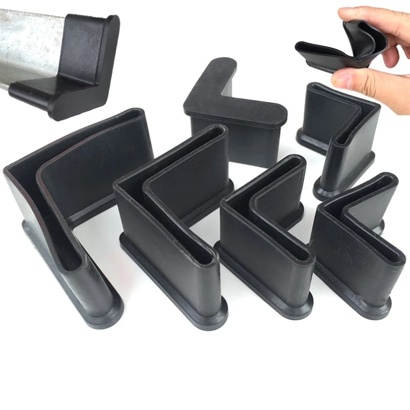 Angle Iron Rubber Cover L Type Triangle Cover Goods Shelf Feet Cover Furniture Table Chair Feet Leg 