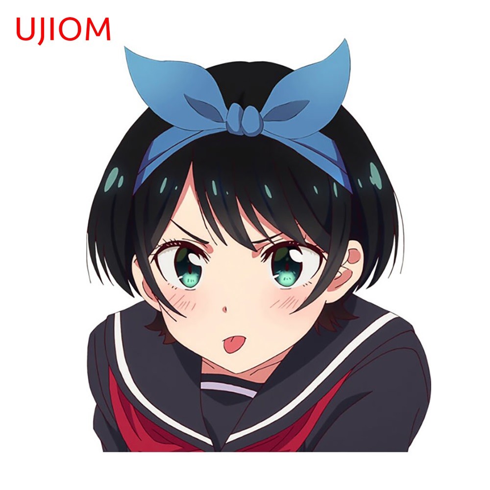 UJIOM for Sarashina Ruka Peeker Anime Peeker Wall Sticker Waterproof Vinyl Decal Living Room Wardrob