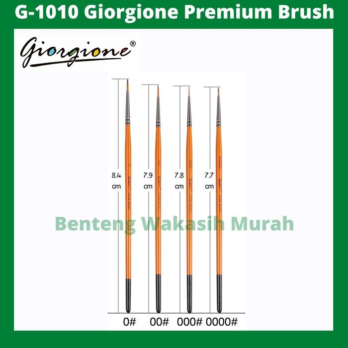 Giorgione G-1010 G-1020 Round Brush Kuas Lukis Liner 2 1 0 00 000 0000
