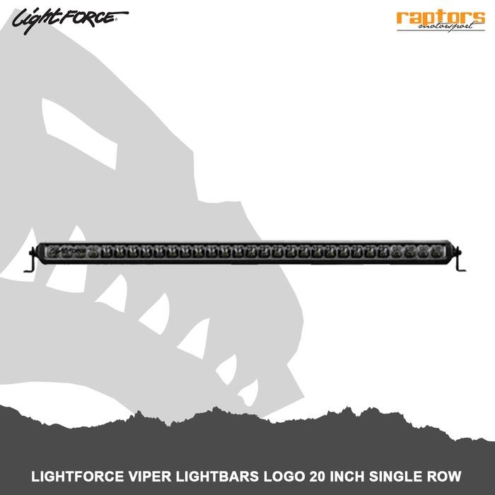 LIGHTFORCE VIPER LIGHTBARS LOGO 20 INCH SINGLE ROW LED LIGHT BAR