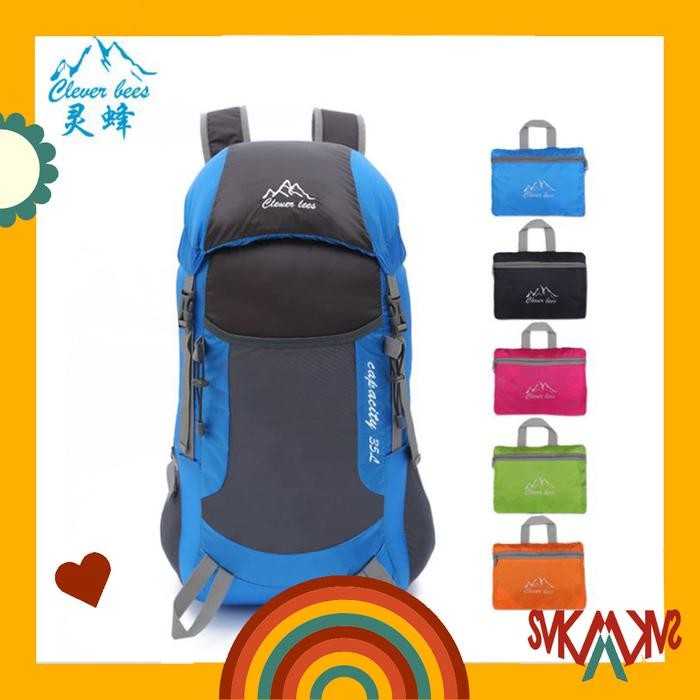 Tas Ransel Gunung Hiking Kapasitas Besar Bisa Dilipat CleverBees