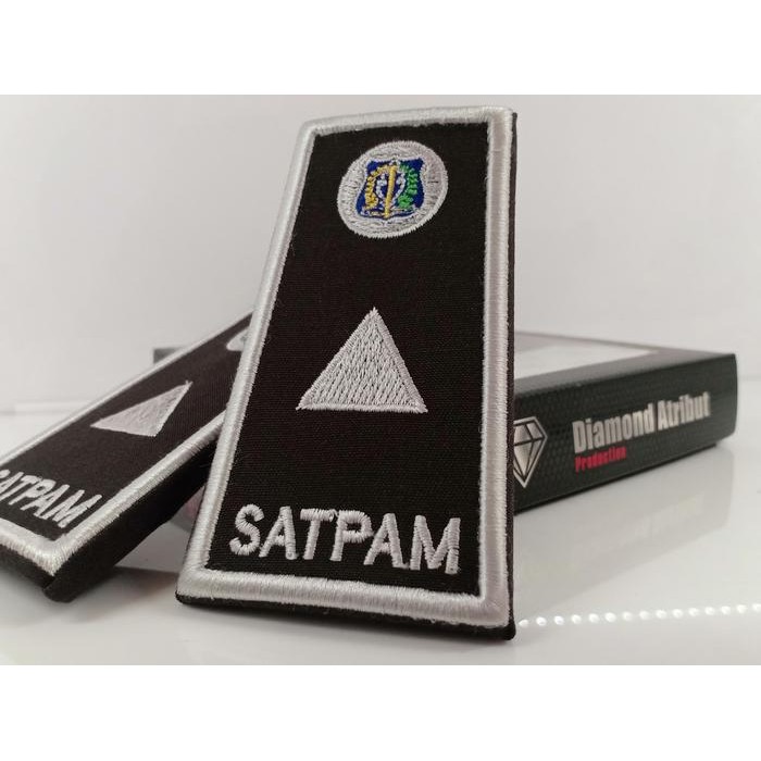 SIAPKIRIM PANGKAT SATPAM PDH PELAKSANA SATU BORDIR TIMBUL KUALITAS TERBAIK READY STOCK