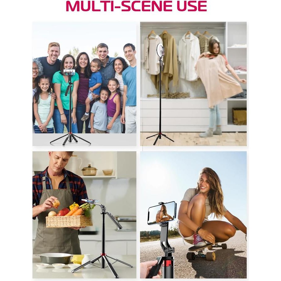 rnaw- Ulanzi Ma09 Selfie Stick With Remote For Action Cam & Smartphone