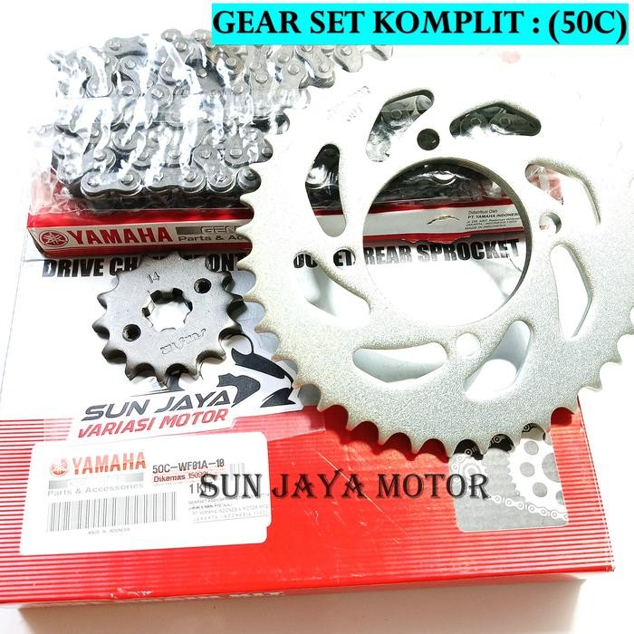 Gear Set / Gir Set komplit Jupiter MX 135 - MX 50C Motor Motorcycle Rantai