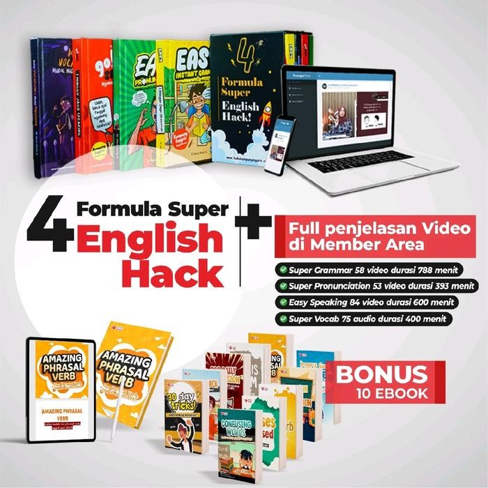 Paket Hemat 4 English Hack (Kampung Inggris) Promo 