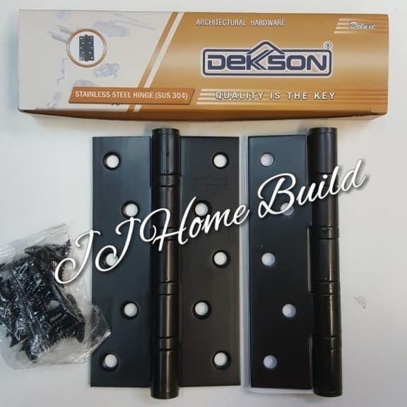 Engsel Pintu 5" Dekson Hitam Stainless SUSU 304 Matt Black