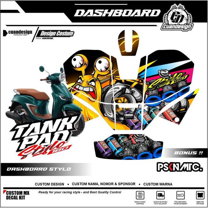 Sale Sticker Tankpad Pelindung Dashboard Deckpad Honda Stylo 160 Sticker Dashboard Motor Stylo 160