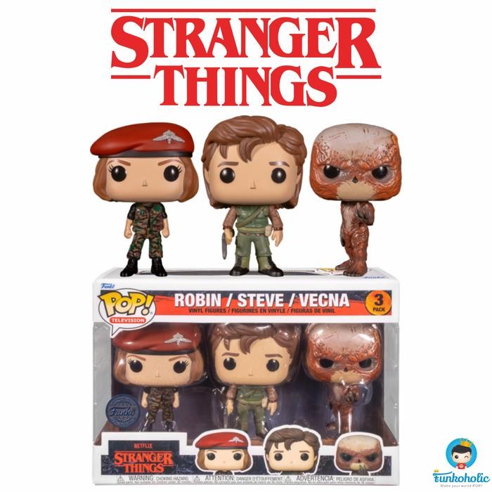 Funko POP Stranger Things Season 4 - Robin, Steve, Vecna [Exclusive]