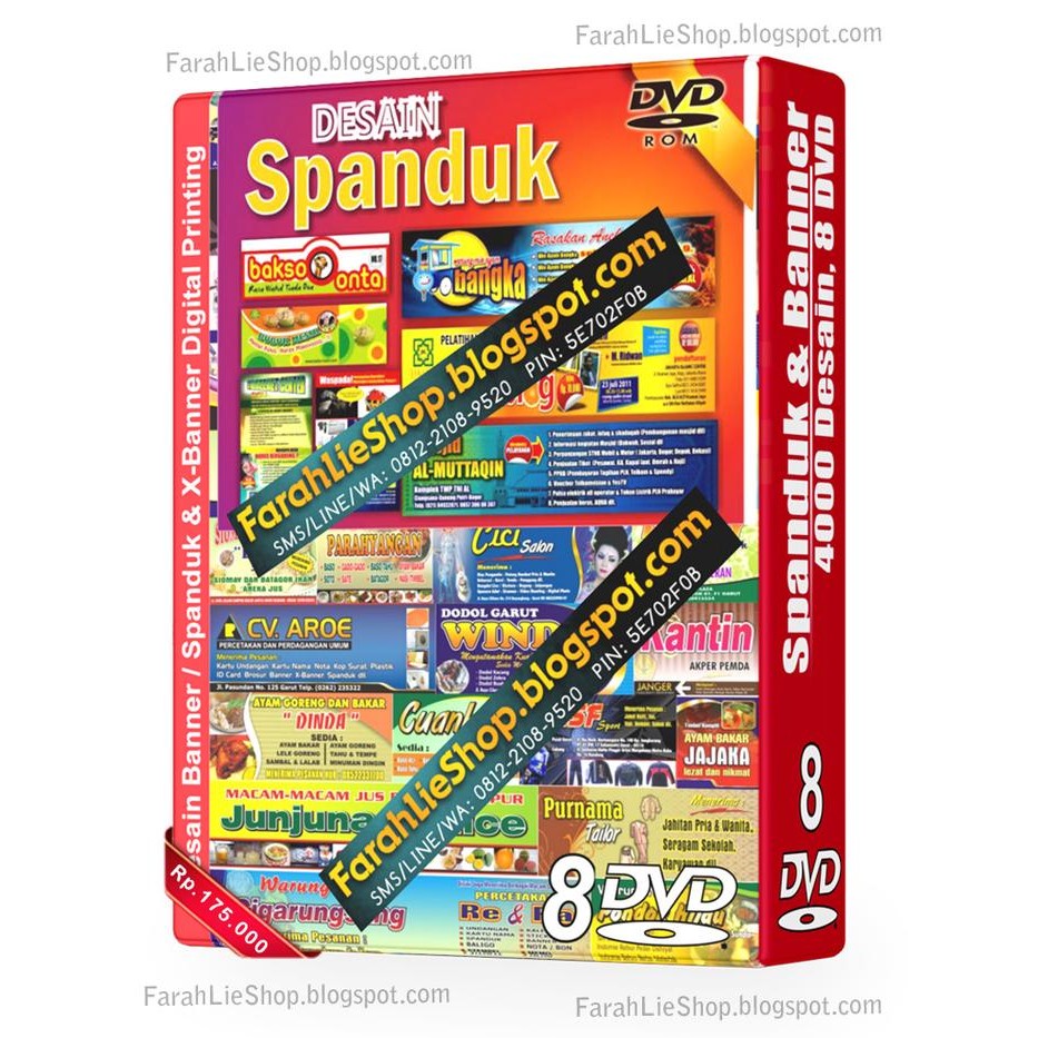 DISKON Desain Banner Spanduk X-Banner 4 Template (8DVD) READY STOCK