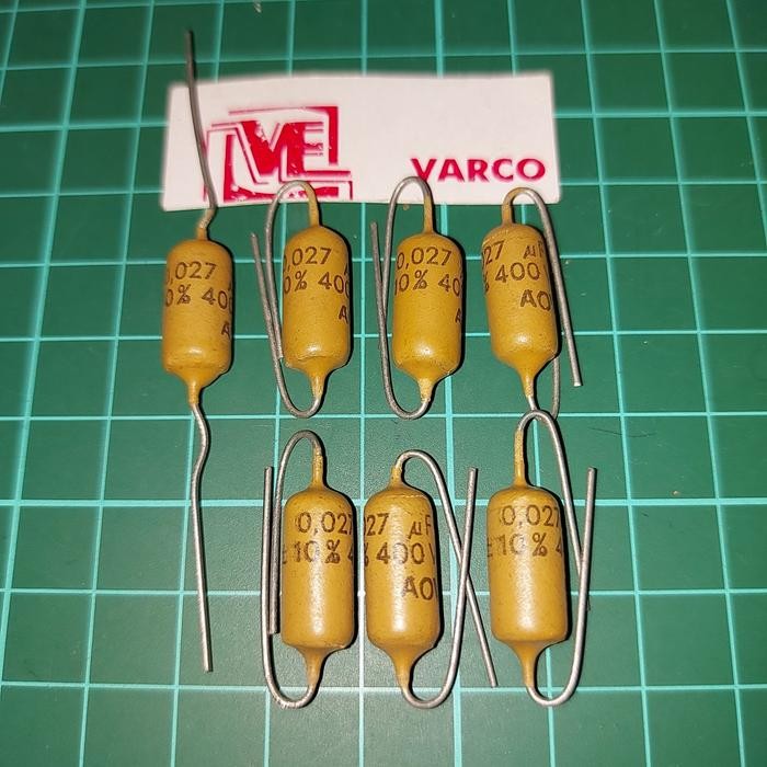 capacitor kapasitor .027 400vdc MULLARD