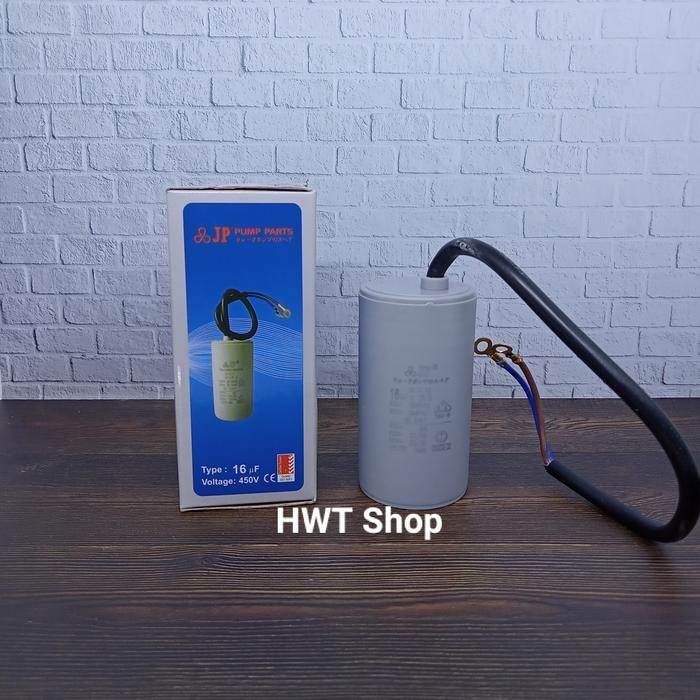 Kapasitor 16 Uf 450v JP ~ Capasitor 16 Uf 450V ~ Kapasitor Pompa Air
