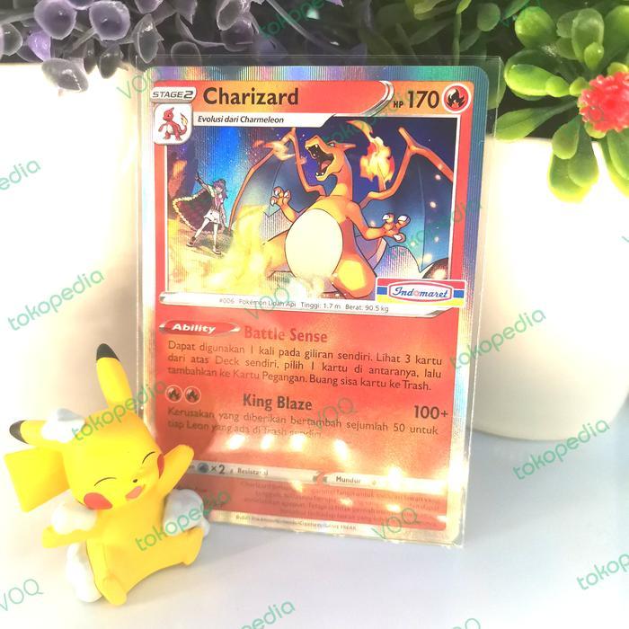 Charizard Holo Foil Indomaret (Minus 5th) kartu Tcg