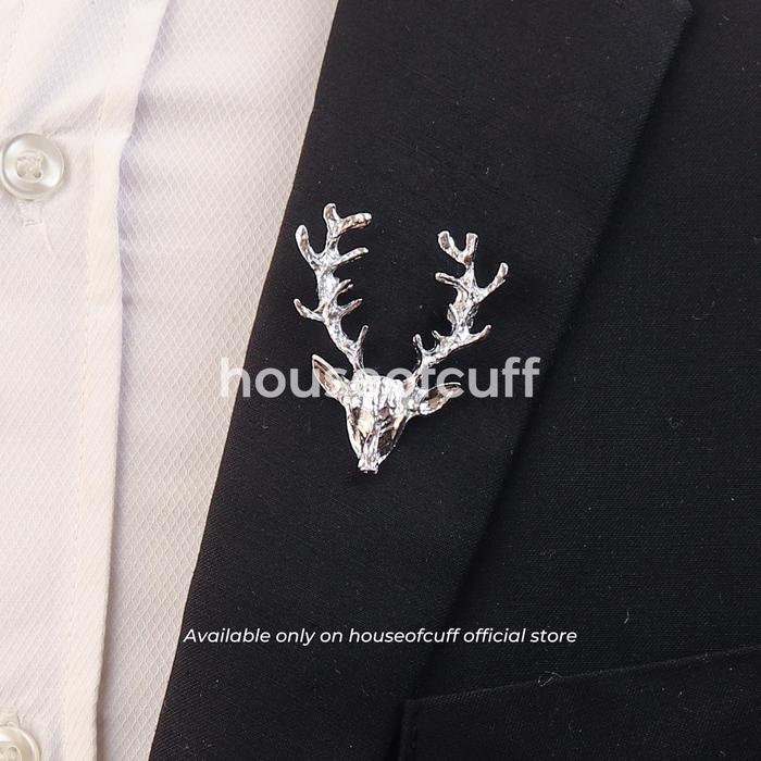 Houseofcuff Lapel Pin Brooch Rusa Deer Pin Jas