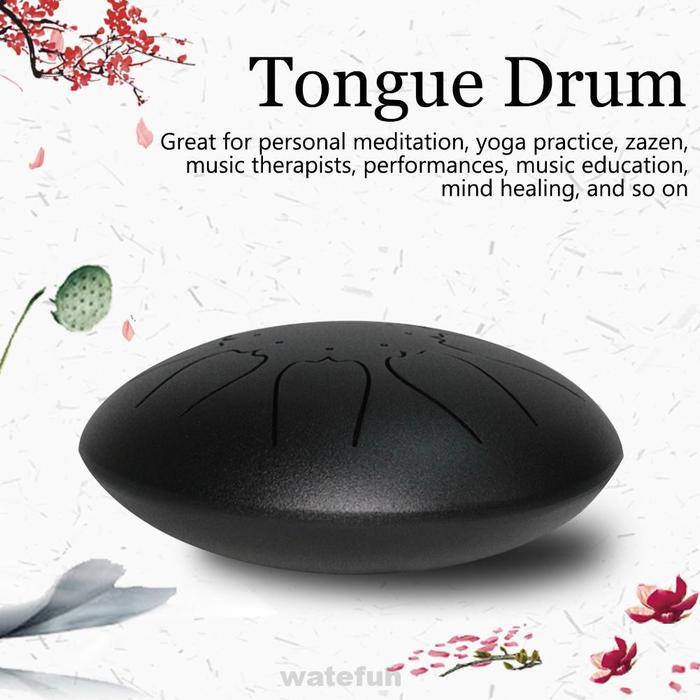 TERBARU 6in Round Hand Pan Music Education Yoga Meditation Mind Healing