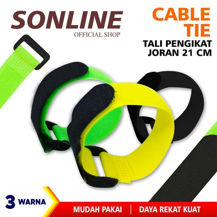 SONLINE Cable Tie Pengikat Joran 3 Warna /Kabel Tie/Kabel Alat Ikan Pancing