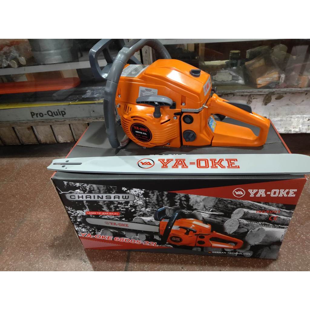Mesin Gergaji Kayu Chainsaw Fortech FT 7800 65cc Bar 24 Laser Tip
