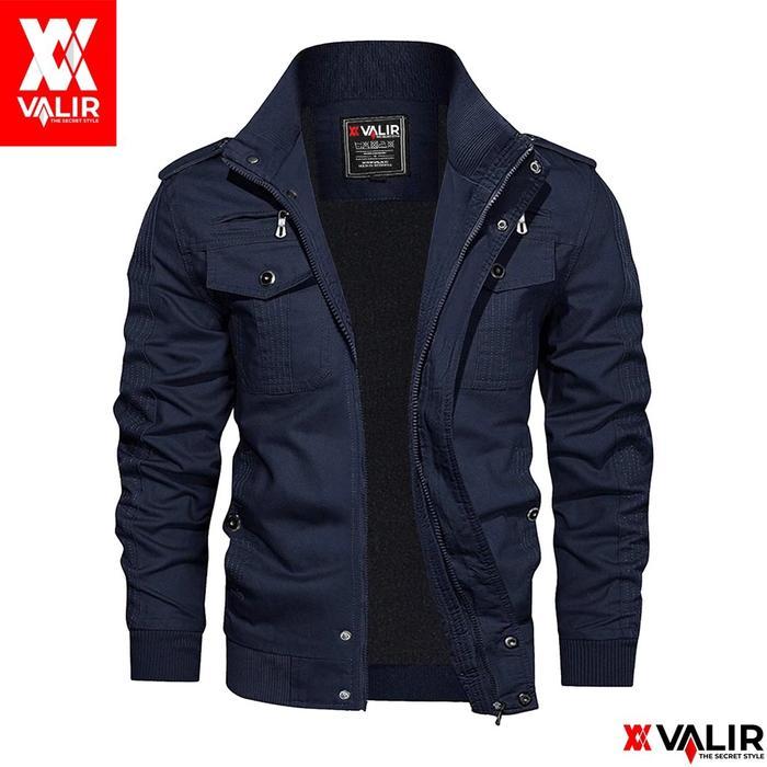 Lub Valir Edmund - Jaket Pria Bomber Model Militer Terbaru Tran Acket Terlaris