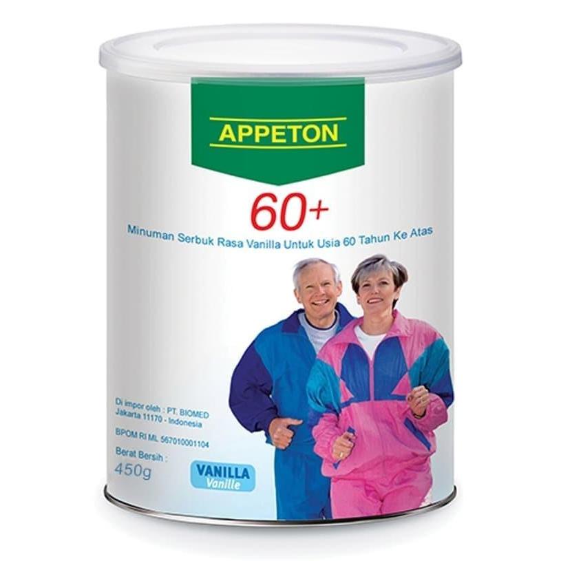 APPETON 60+ / Susu Lansia Orang Tua (Vanilla) 400 Gram apeton 400gr