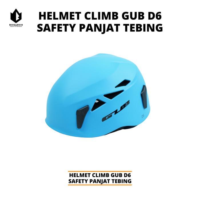 Helmet Climbing GUB D6 Helm Safety Panjat Climbing Proyek Sar Rescue - Biru