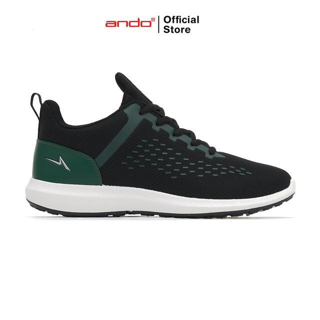 Ando Sepatu Sneakers Fugo Pria - Hitam/Hijau - HITAM/HIJAU, 39