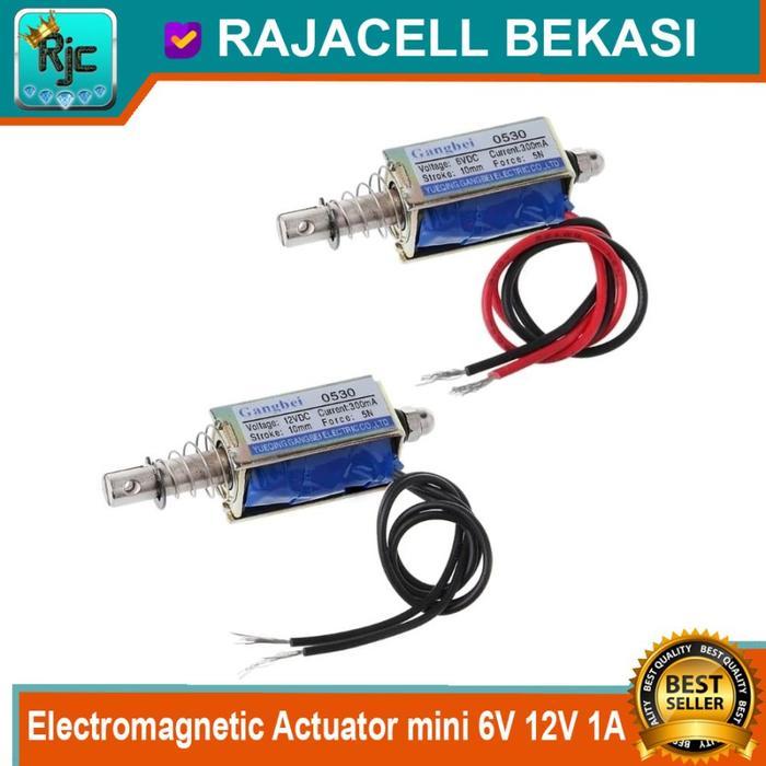 JF-0530B PUSH PULL SELENOID ELECTROMAGNETIC ACTUATOR MINI 6V 12V 1A